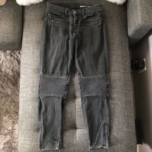 Zara Moto skinny gray jeans Ankle length Size 26